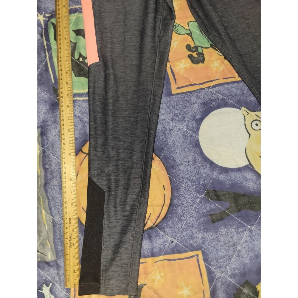 Victoria Secret Stretch Leggings Gray Pink White Pockets Women's Medium - Picture 4 of 13